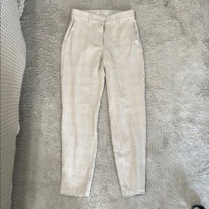 Stylish Beige Plaid Pants